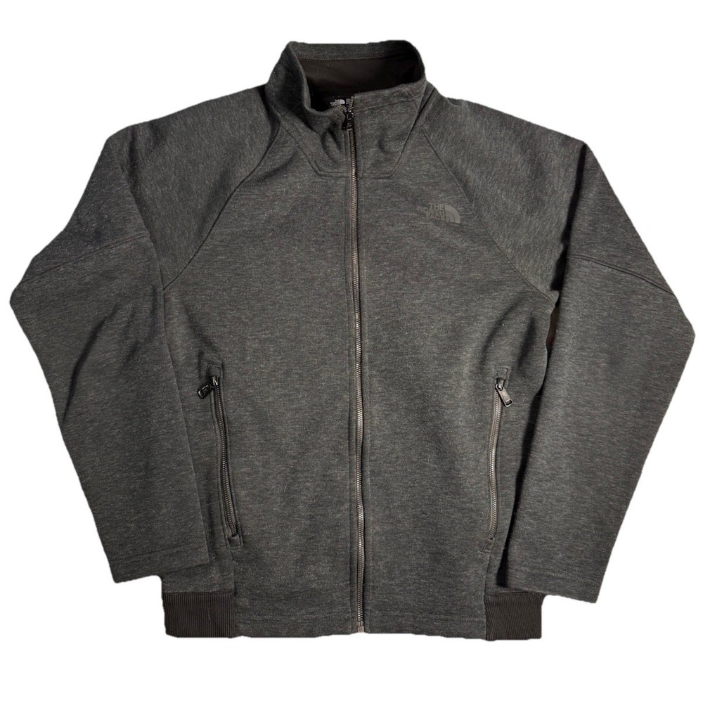 The North Face Dark Gray Long-Sleeve Far Northern Full‎ Zip Fleece Jacket Small